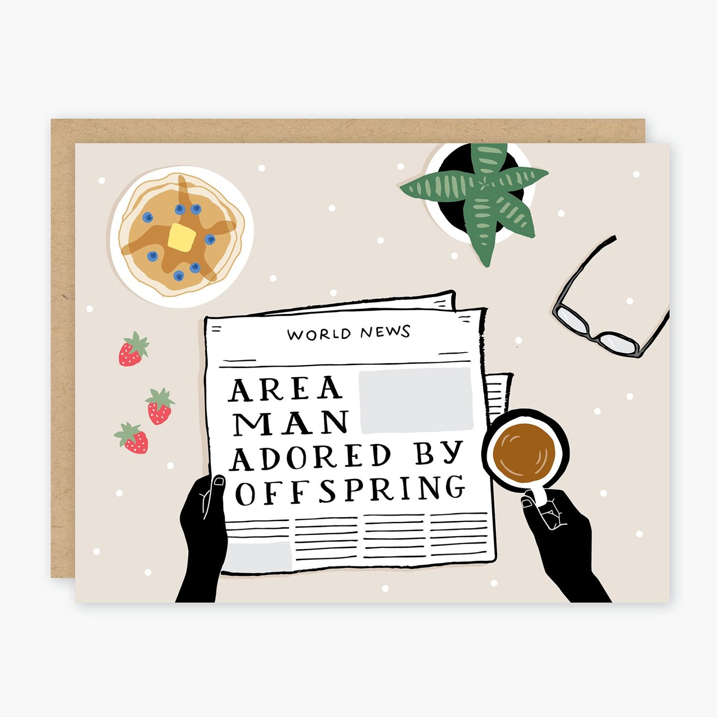 Area Man Father's Day Card -Party of One - The Society for Unusual Books