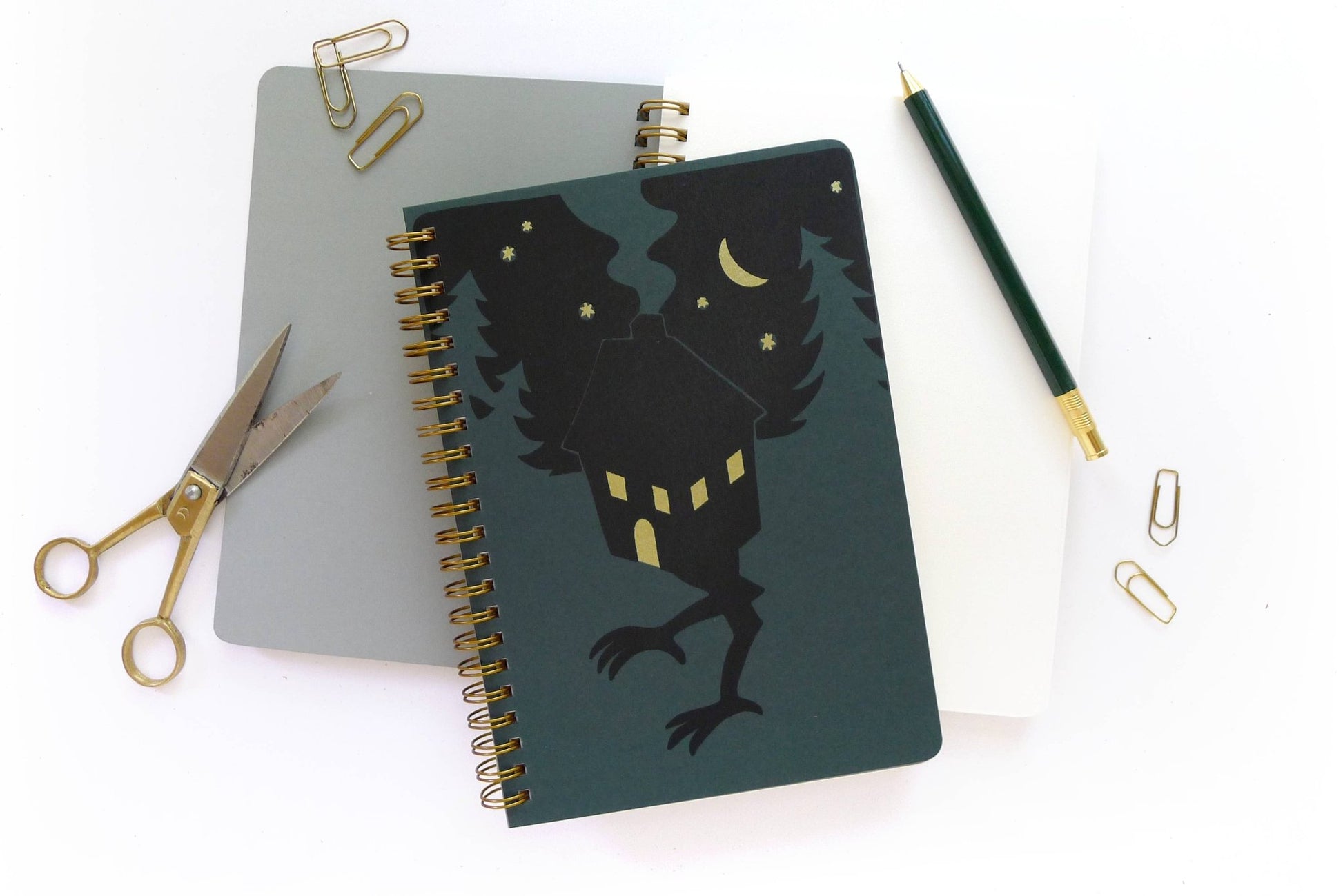 Baba Yaga Coil Notebook, MD - Middle Dune - The Society for Unusual Books