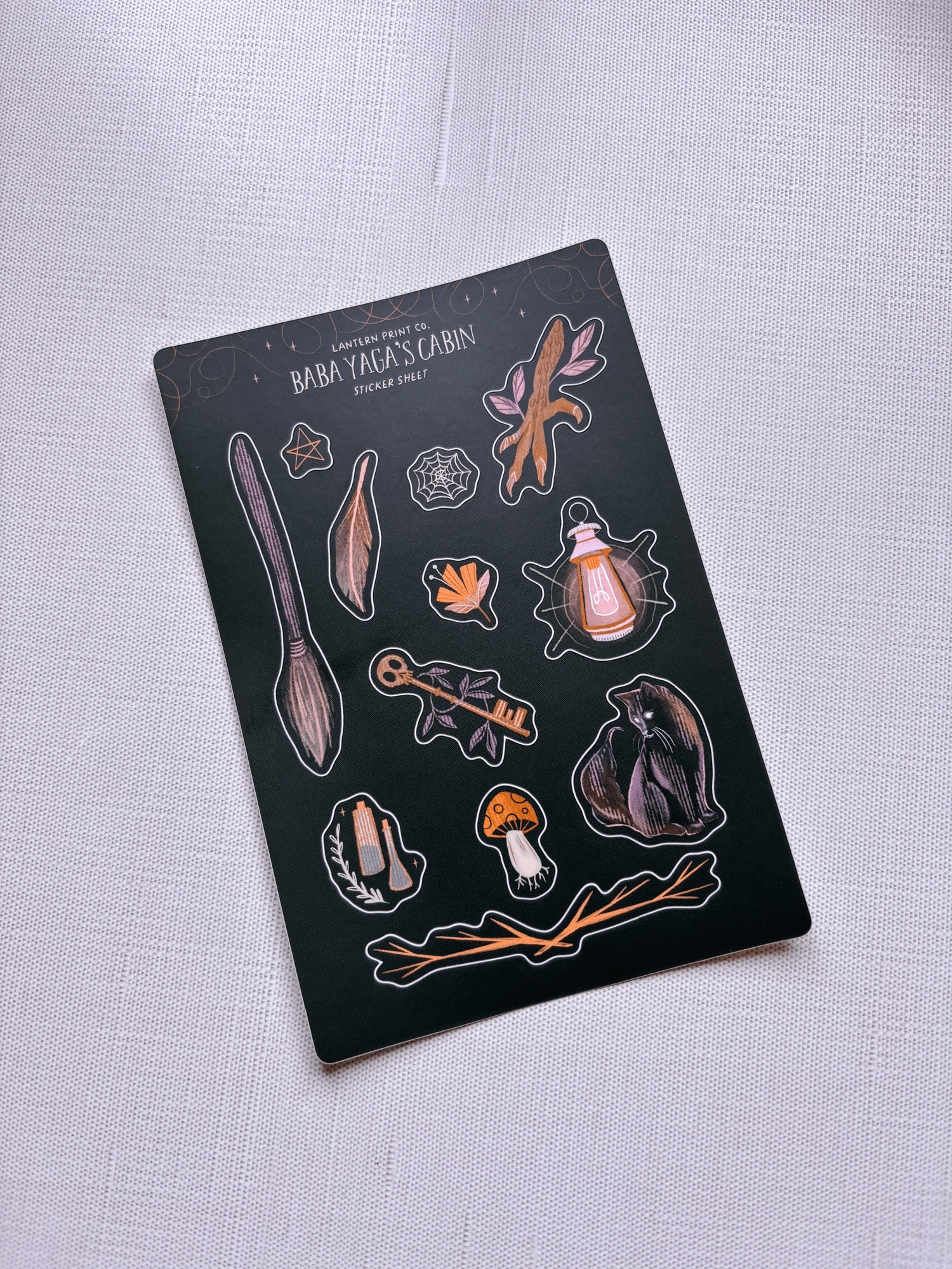 Baba Yaga's Cabin Sticker Sheet - Lantern Print Co. - The Society for Unusual Books