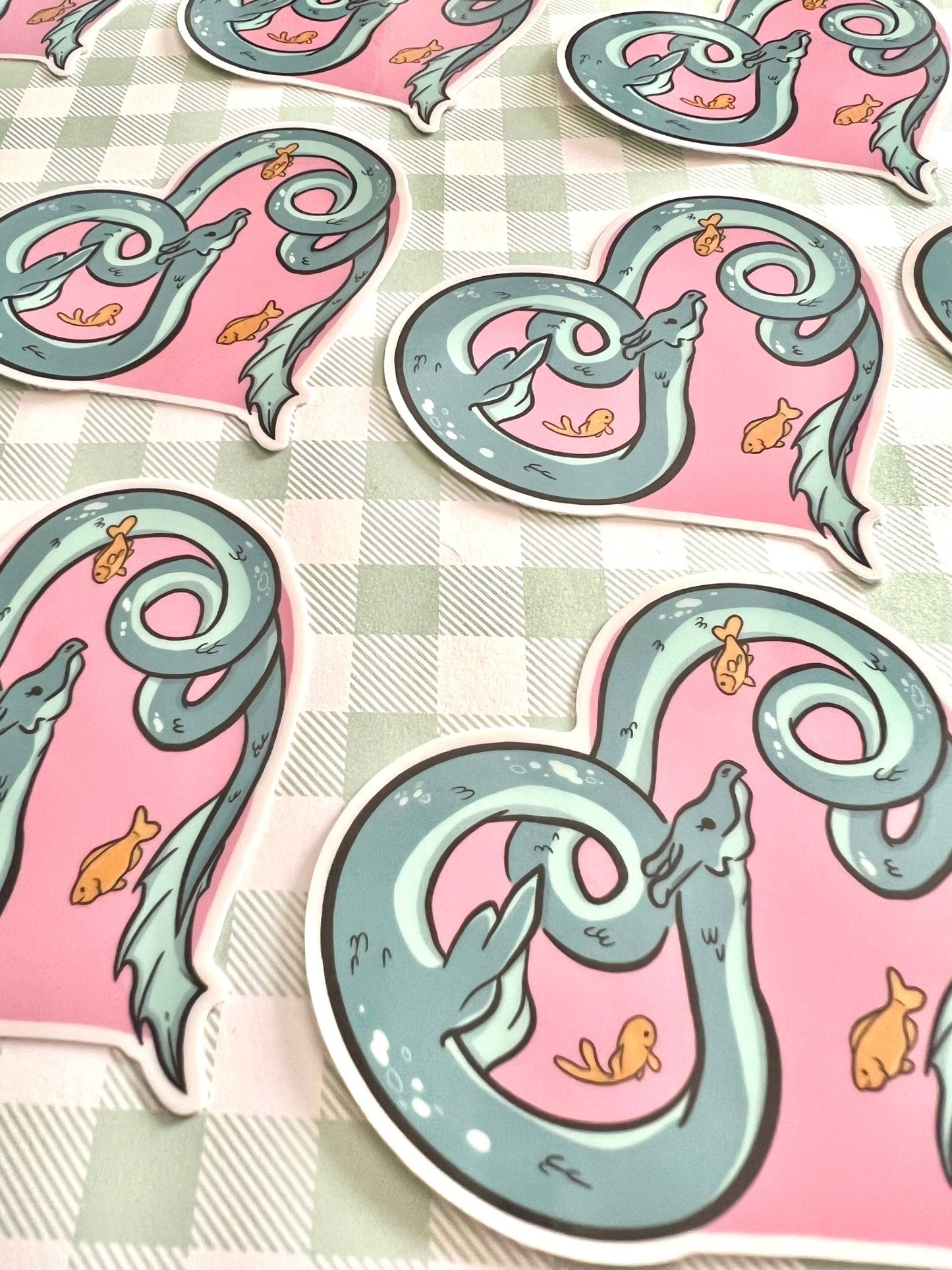 Caddy Lake Monster Nessie Cryptid Sticker - Fox and Brambles - The Society for Unusual Books