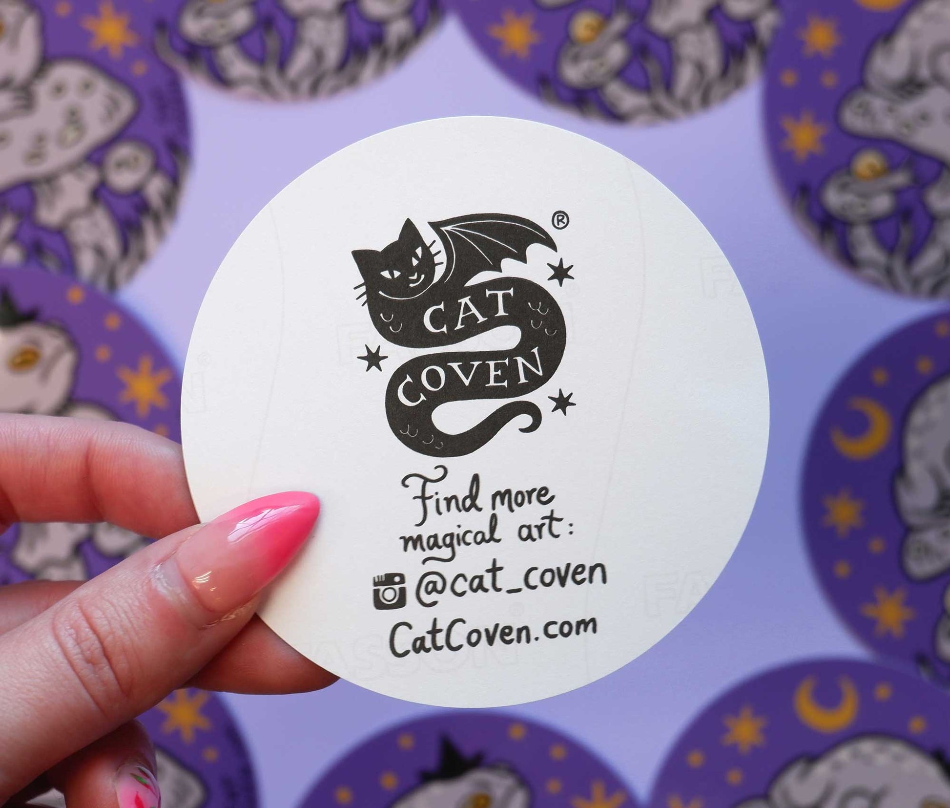 Grumpy Toad Witch - Vinyl Sticker - Cat Coven - The Society for Unusual Books