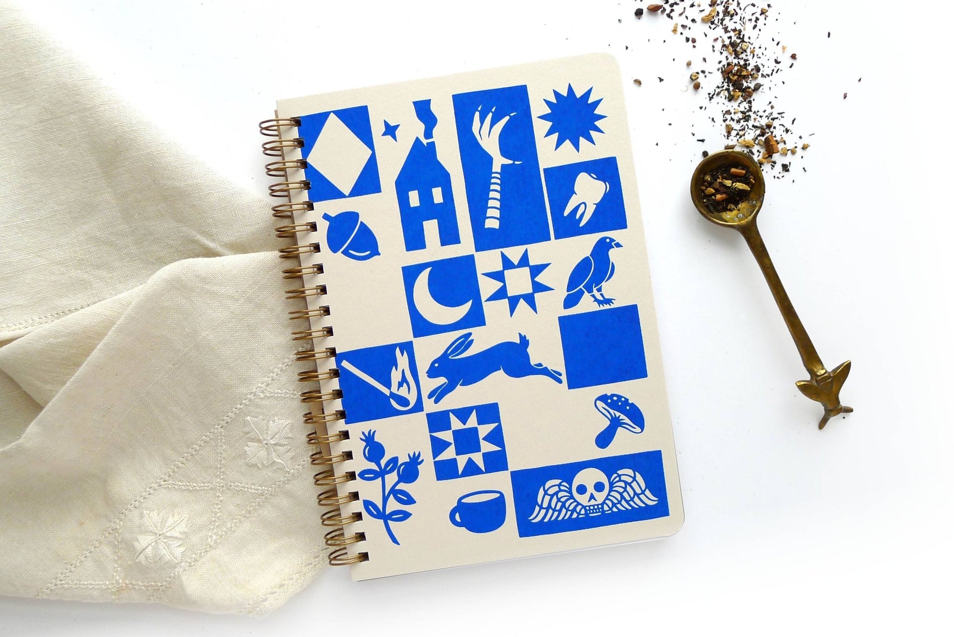 Quilt Coil Notebook -Middle Dune - The Society for Unusual Books