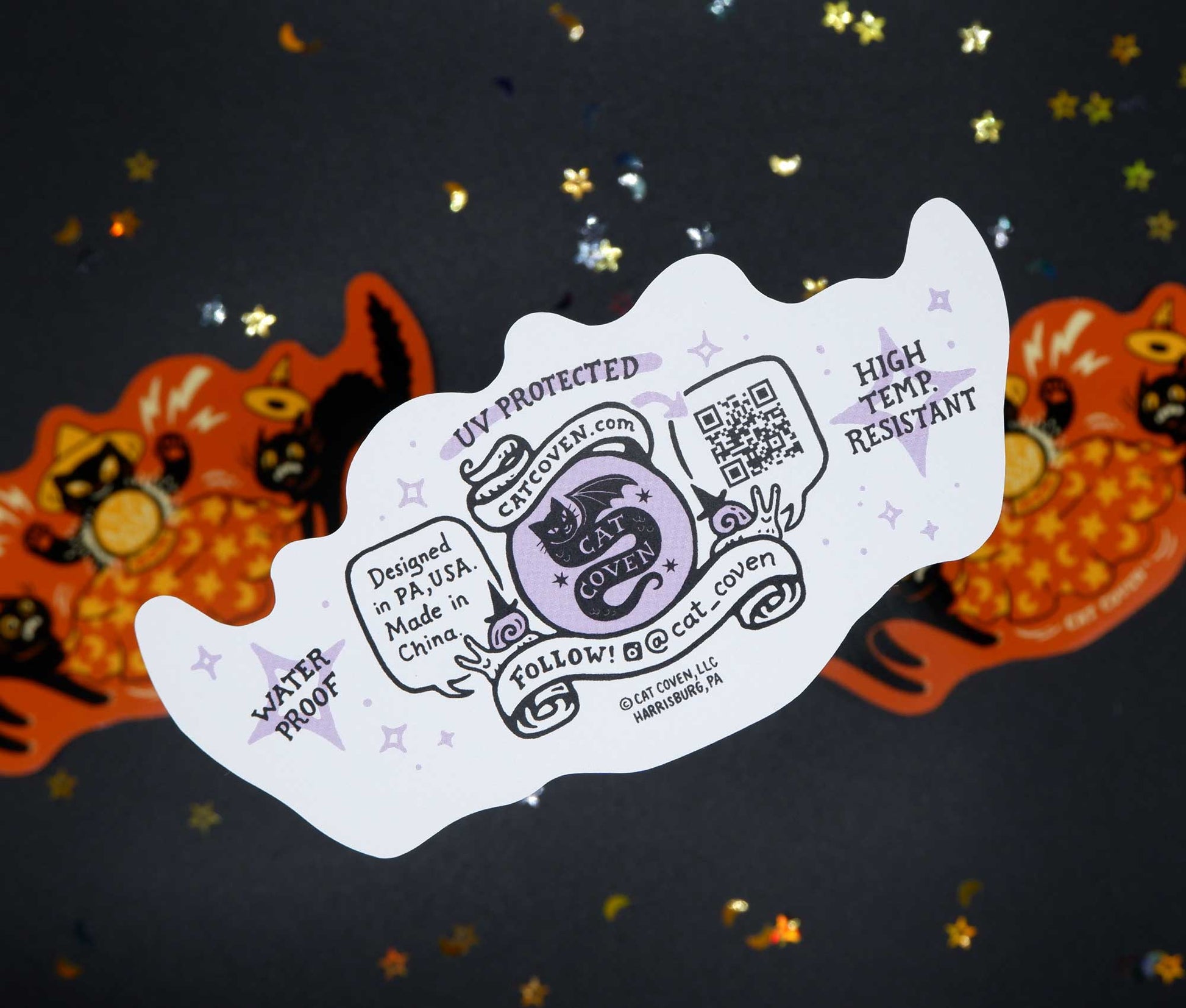 Séance Fright - Sticker - Cat Coven - The Society for Unusual Books