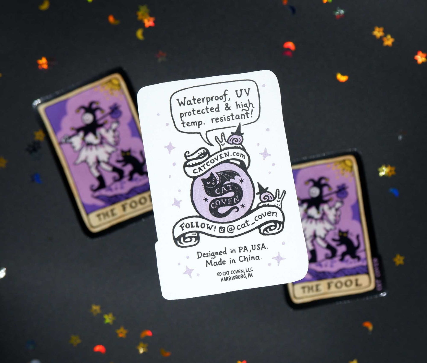The Fool (Tarot) - Sticker - Cat Coven - The Society for Unusual Books
