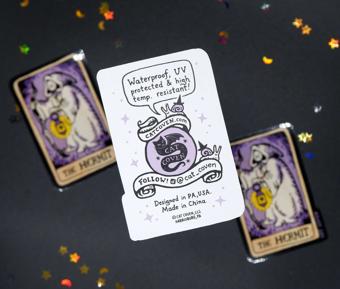 The Hermit (Tarot) - Sticker - Cat Coven - The Society for Unusual Books