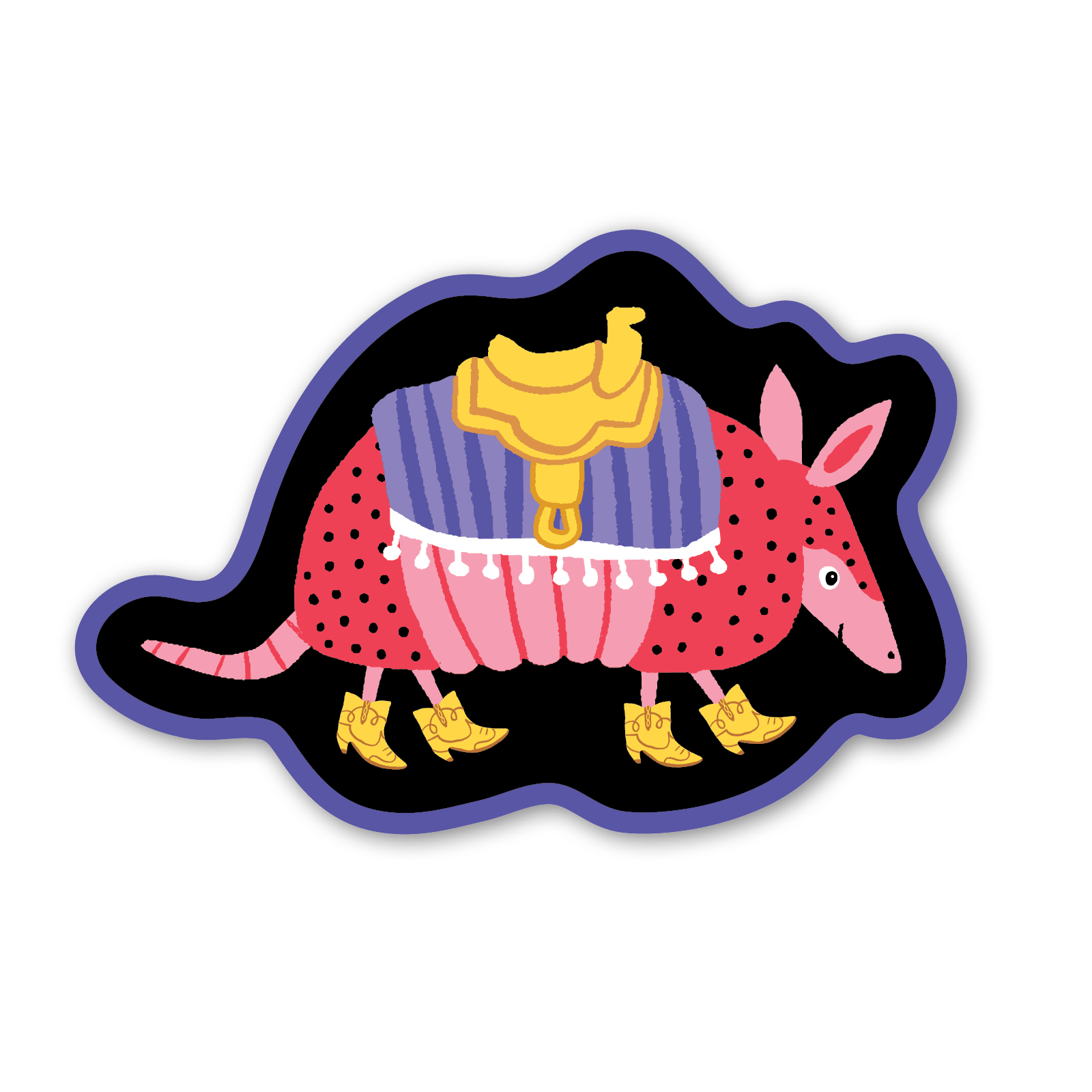 Armadillo Sticker -Party of One - The Society for Unusual Books