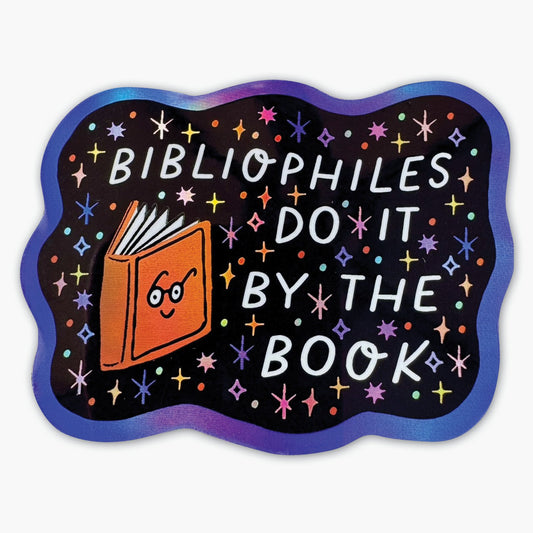 Bibliophiles Holographic Sticker -Party of One - The Society for Unusual Books