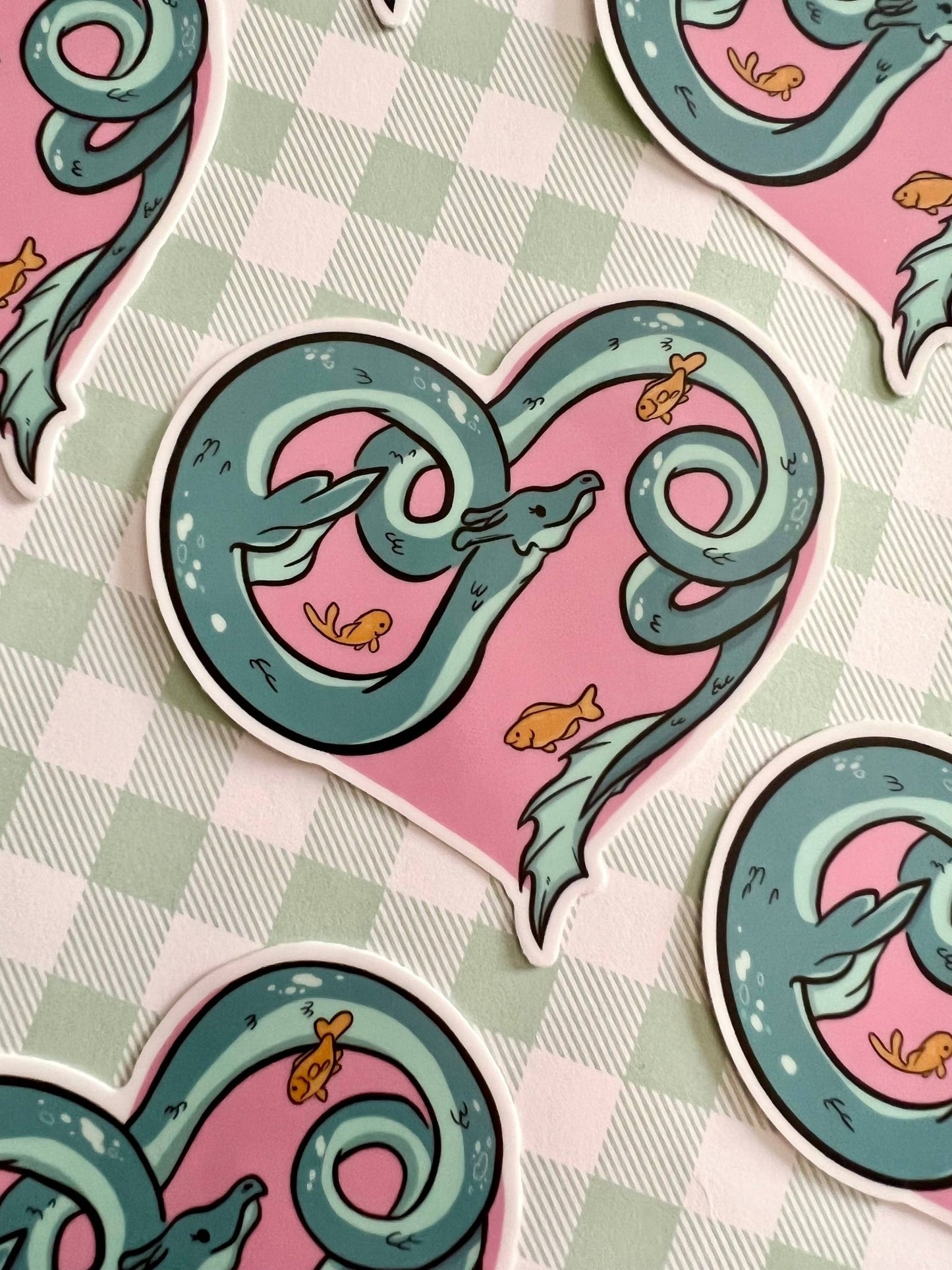 Caddy Lake Monster Nessie Cryptid Sticker - Fox and Brambles - The Society for Unusual Books