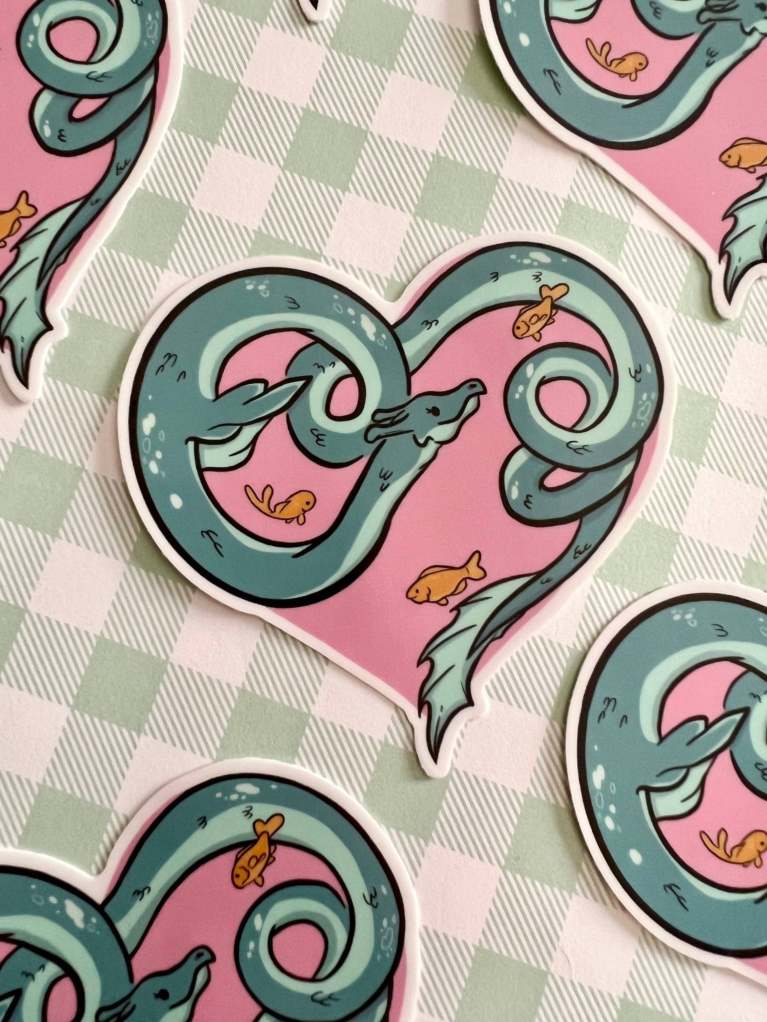 Caddy Lake Monster Nessie Cryptid Sticker - Fox and Brambles - The Society for Unusual Books