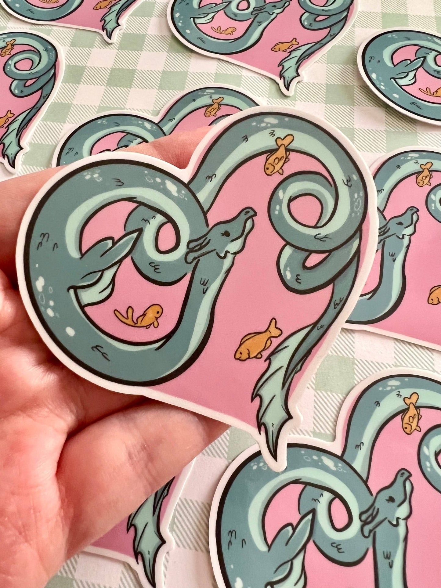 Caddy Lake Monster Nessie Cryptid Sticker - Fox and Brambles - The Society for Unusual Books