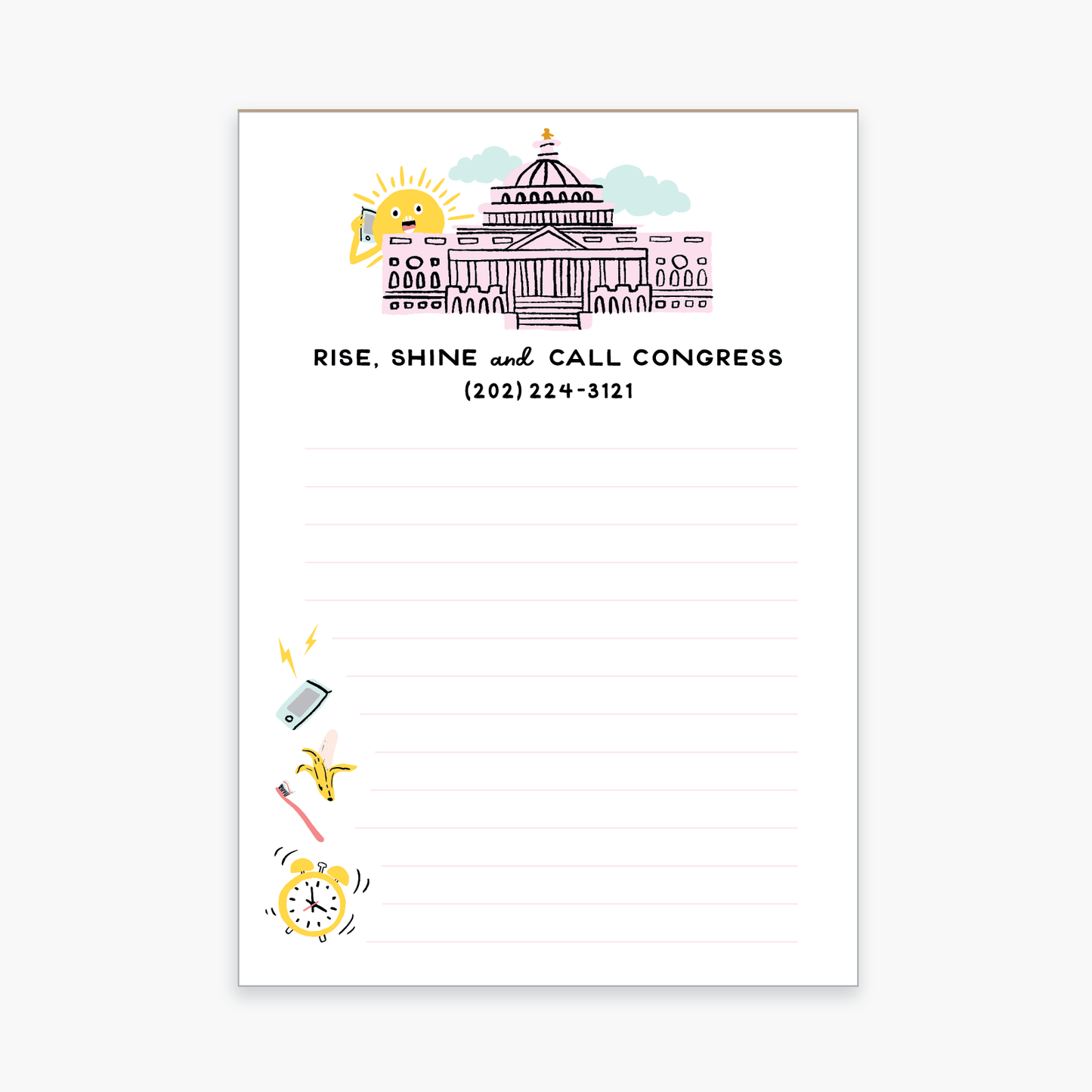 Call Congress Notepad -Party of One - The Society for Unusual Books