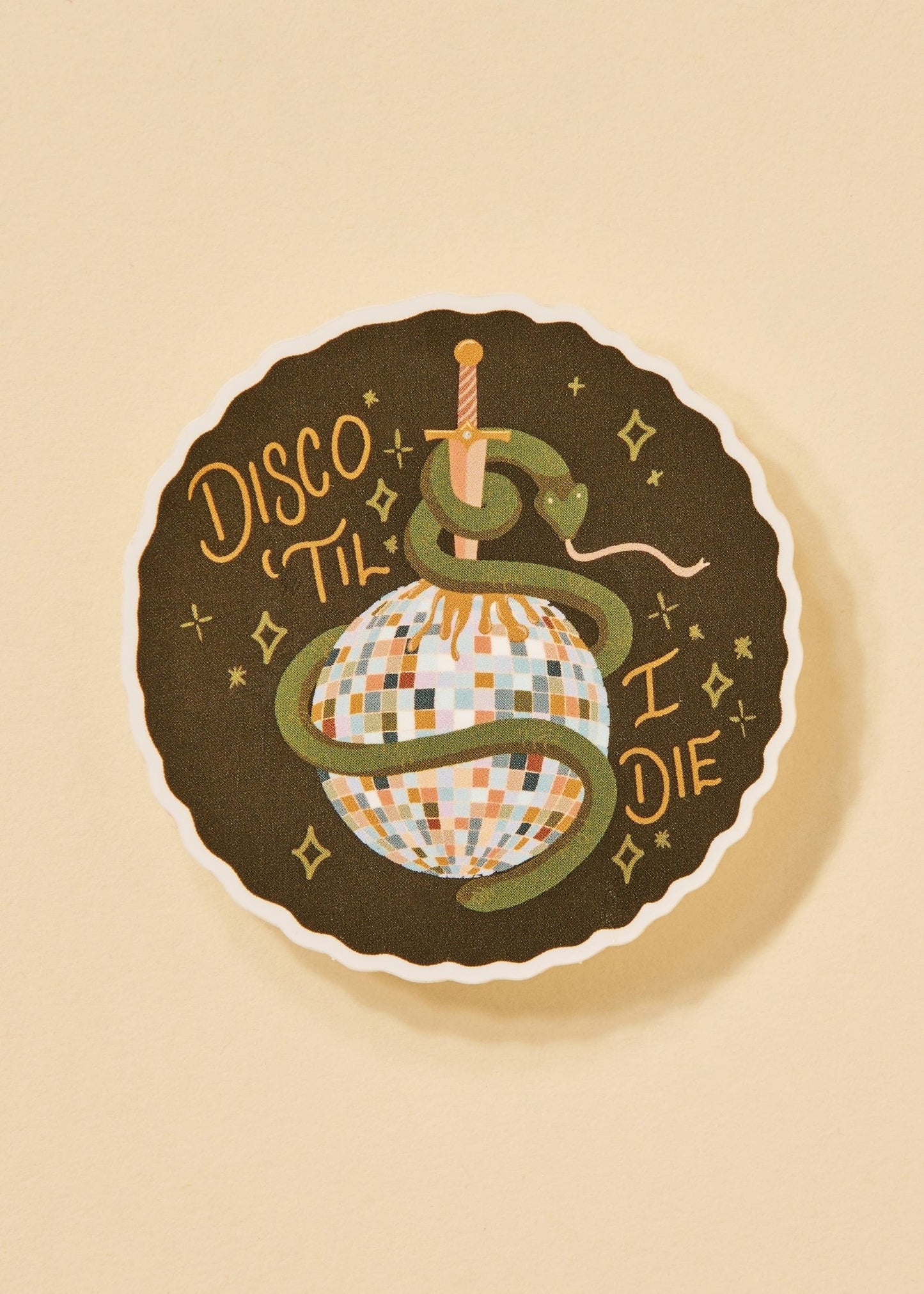 Disco Till I Die Sticker - One & Only Paper - The Society for Unusual Books