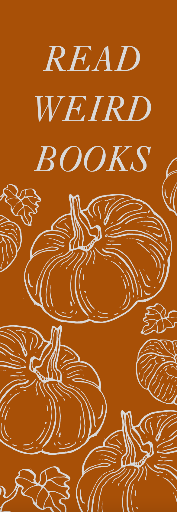 Fall '24 Pumpkin Bookmark - The Society for Unusual Books - The Society for Unusual Books