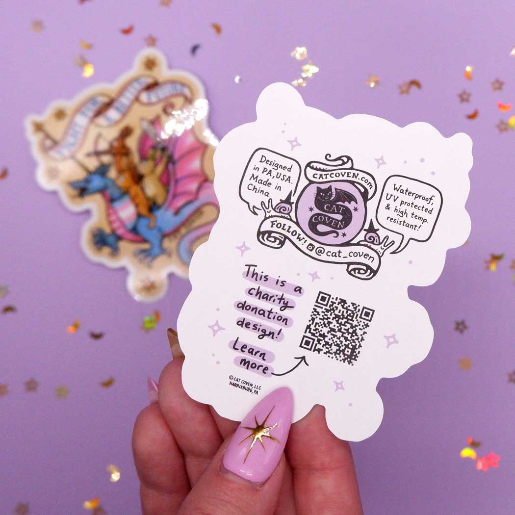 Fight For A Better Future - Sticker (Lambda Legal Charity Donation) - Cat Coven - The Society for Unusual Books