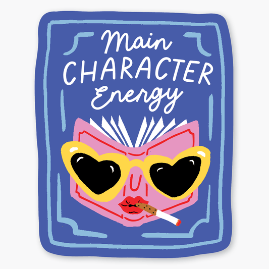 Main Character Energy Sticker - Party of One - The Society for Unusual Books