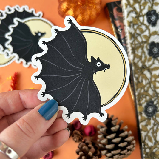 Medieval Bat Sticker -Stacey McEvoy Caunt - The Society for Unusual Books
