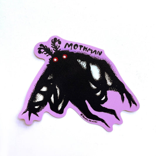 Mothman North American Cryptid Vinyl Sticker - Kendra Lee Miller Art - The Society for Unusual Books