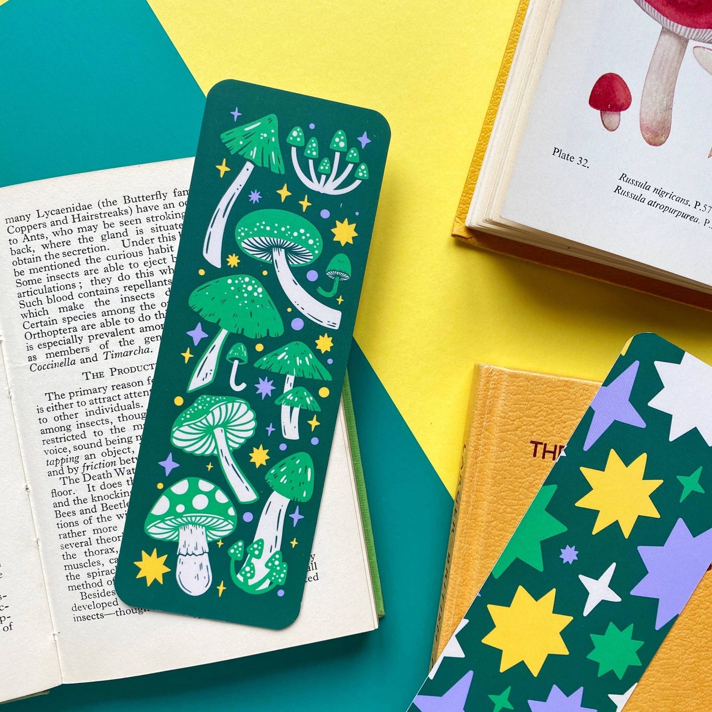 Mushroom Bookmark -Stacey McEvoy Caunt - The Society for Unusual Books