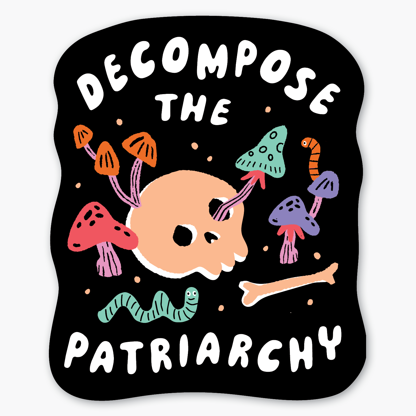 Patriarchy Sticker -Party of One - The Society for Unusual Books