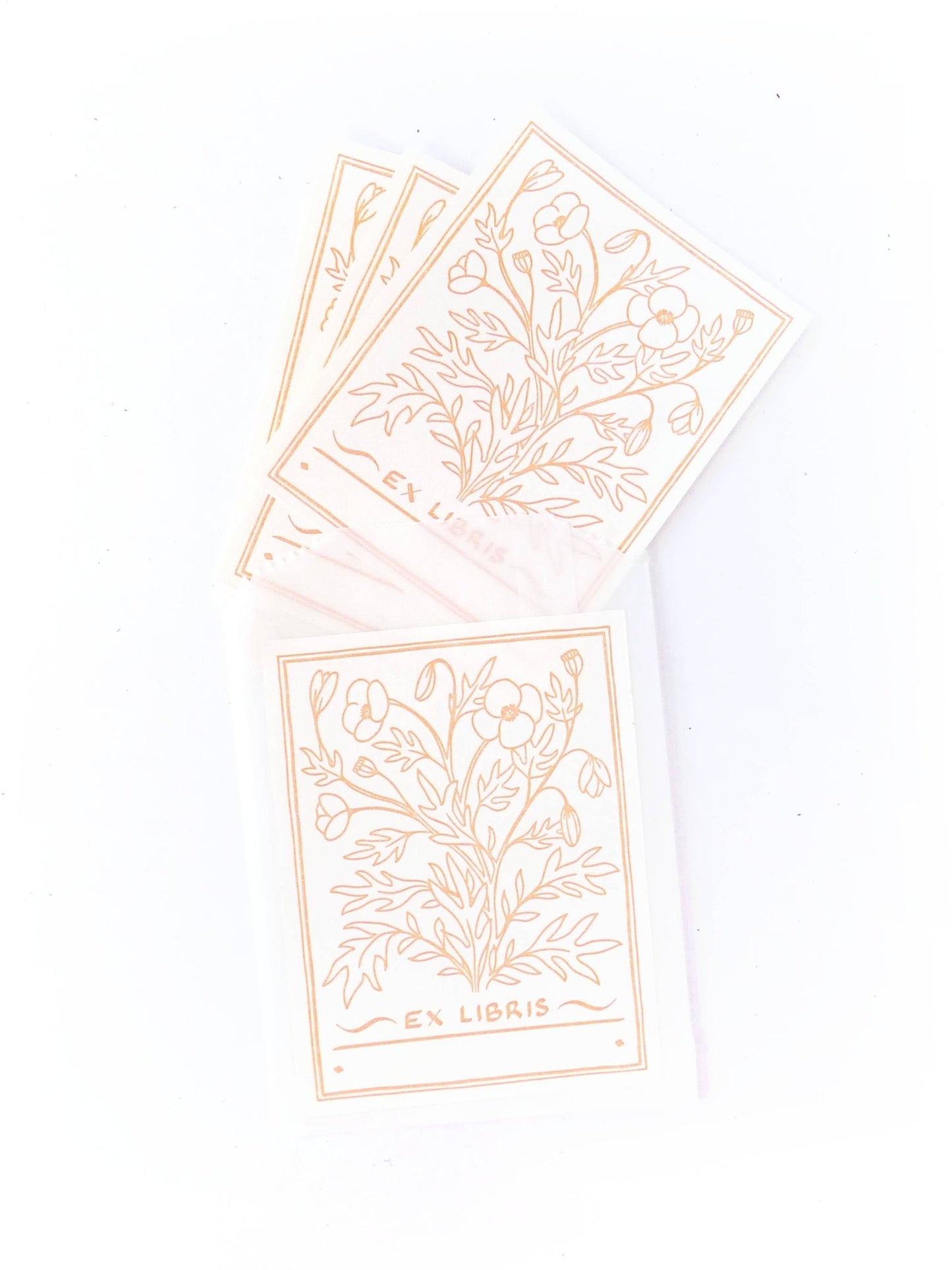 Poppy Bookplate (Set of 10) - Middle Dune - The Society for Unusual Books