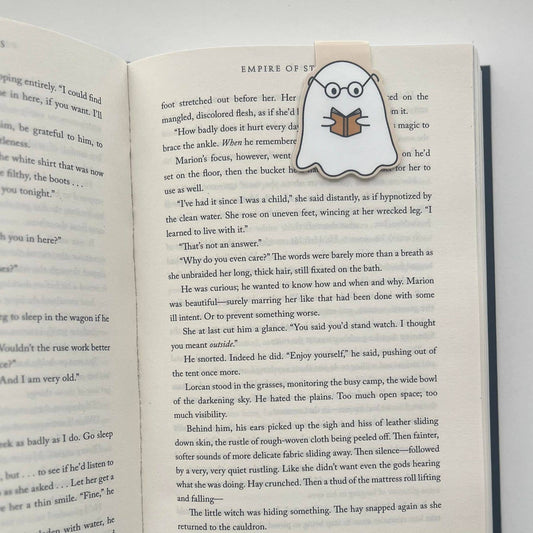 Reading Ghost Magnetic Bookmark -Mouthy Broad - The Society for Unusual Books