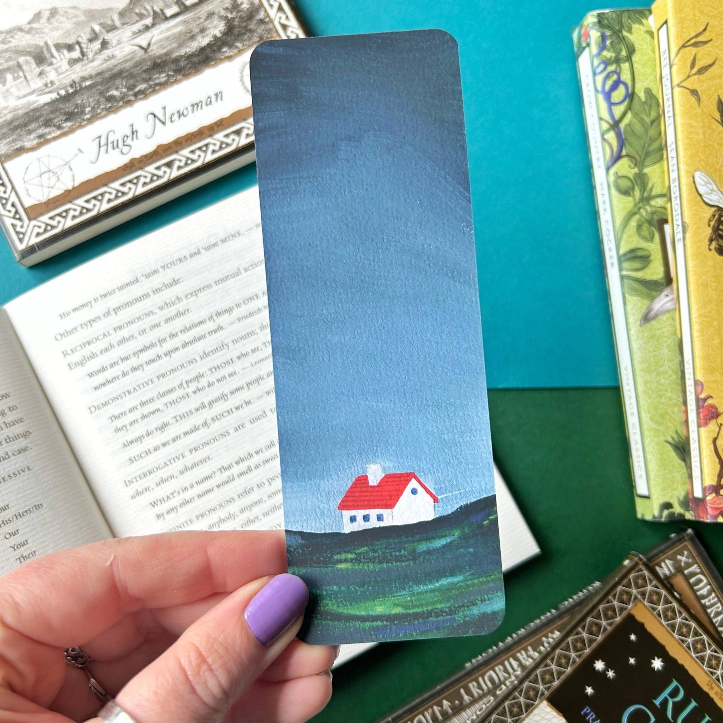 Red Cottage Bookmark - Stacey McEvoy Caunt - The Society for Unusual Books