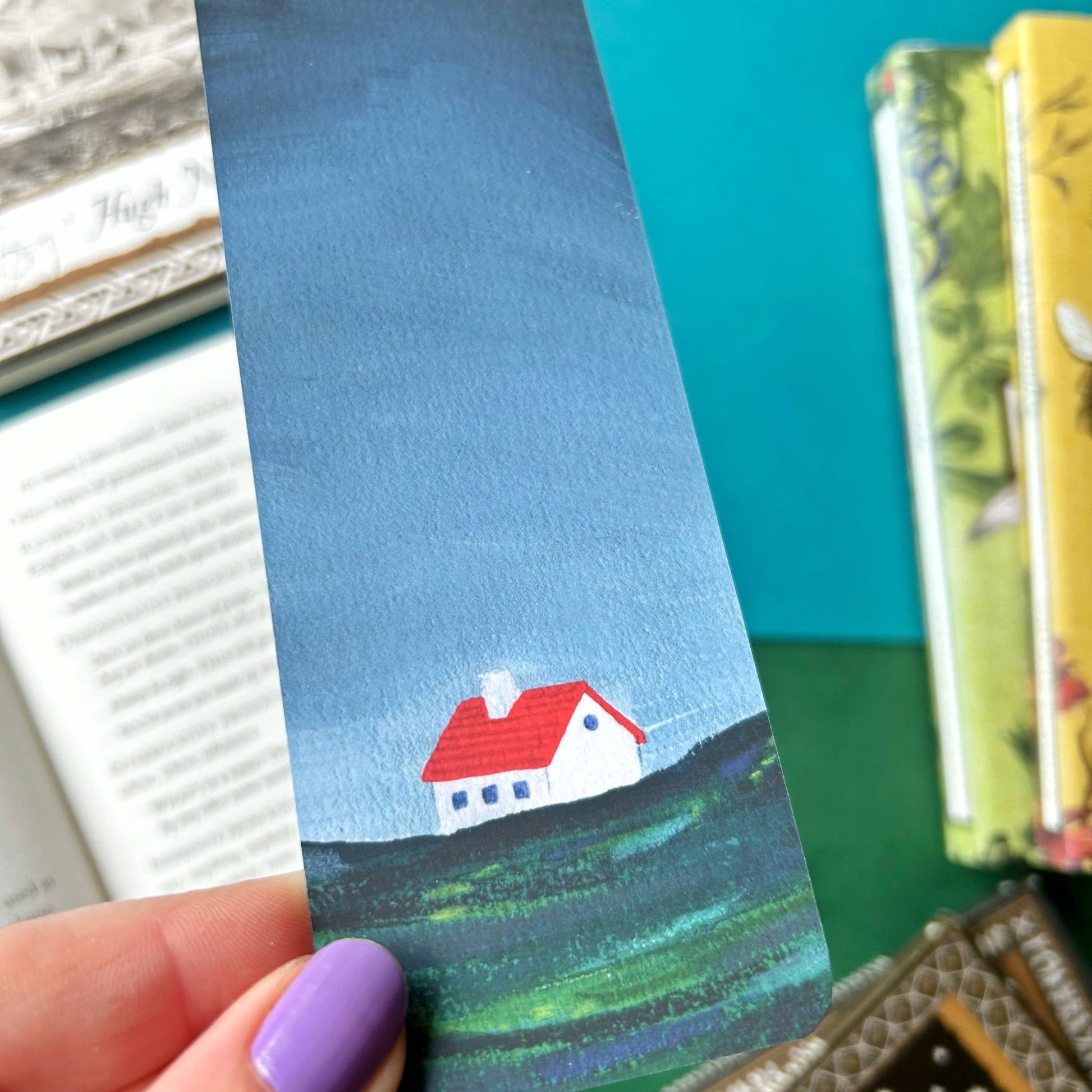 Red Cottage Bookmark - Stacey McEvoy Caunt - The Society for Unusual Books