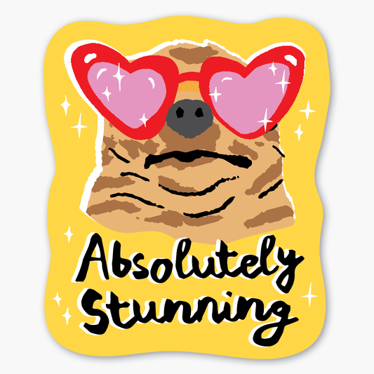 Stunning Dog Sticker - Party of One - The Society for Unusual Books