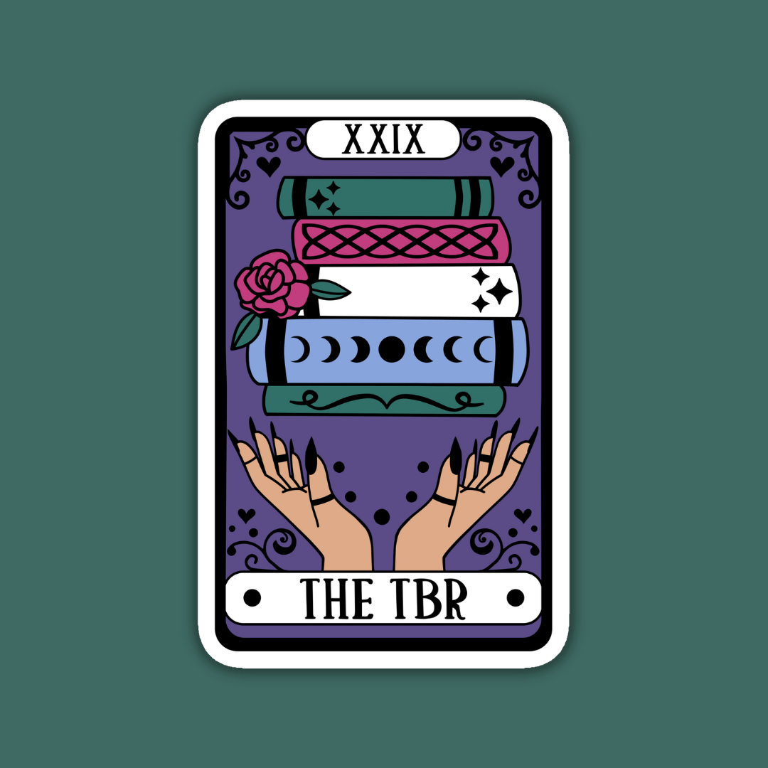 TBR Alternative Tarot Reader Book Sticker -Indigo Maiden - The Society for Unusual Books