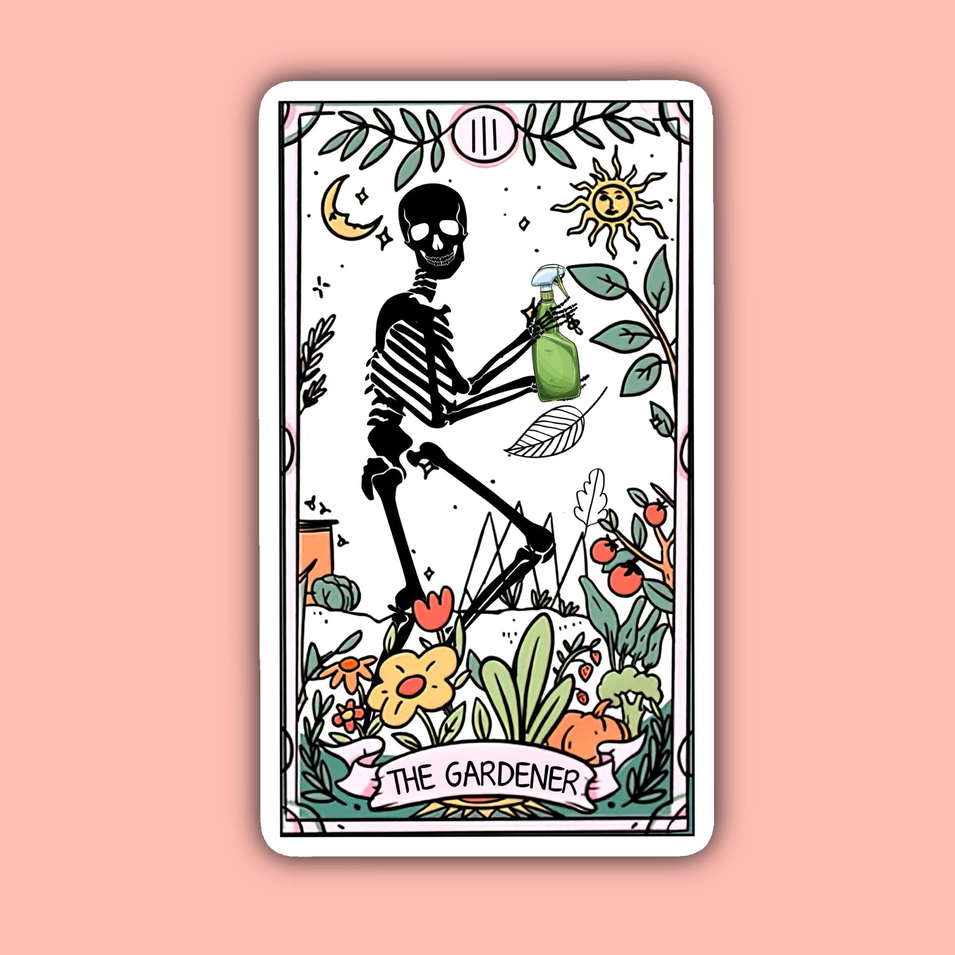 The Gardener Tarot Card Sticker -Indigo Maiden - The Society for Unusual Books