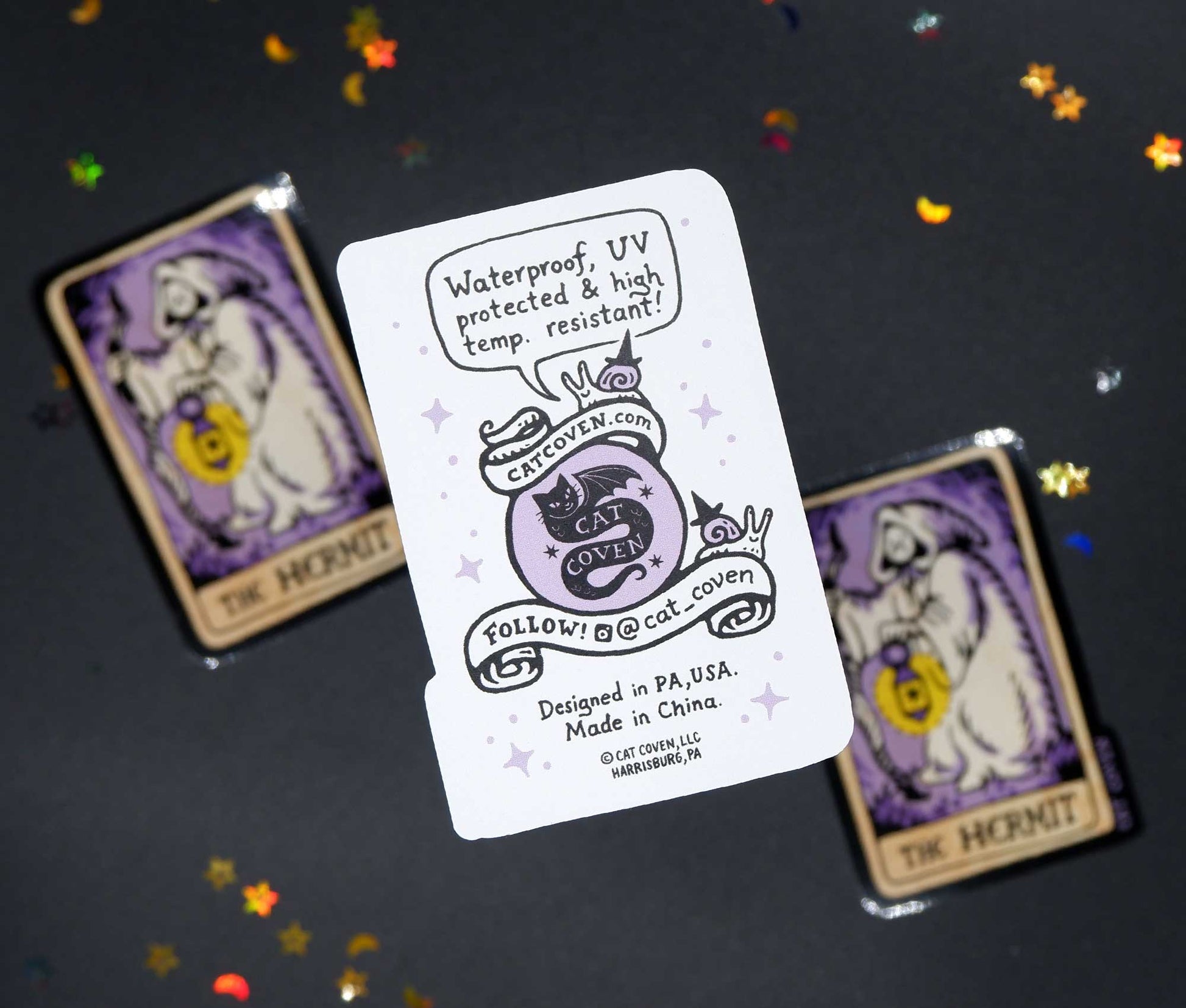 The Hermit (Tarot) - Sticker - Cat Coven - The Society for Unusual Books