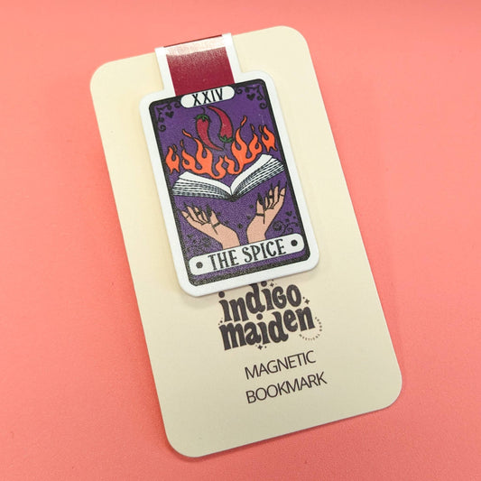 The Spice Alternative Tarot Card Reader Magnetic Bookmark -Indigo Maiden - The Society for Unusual Books