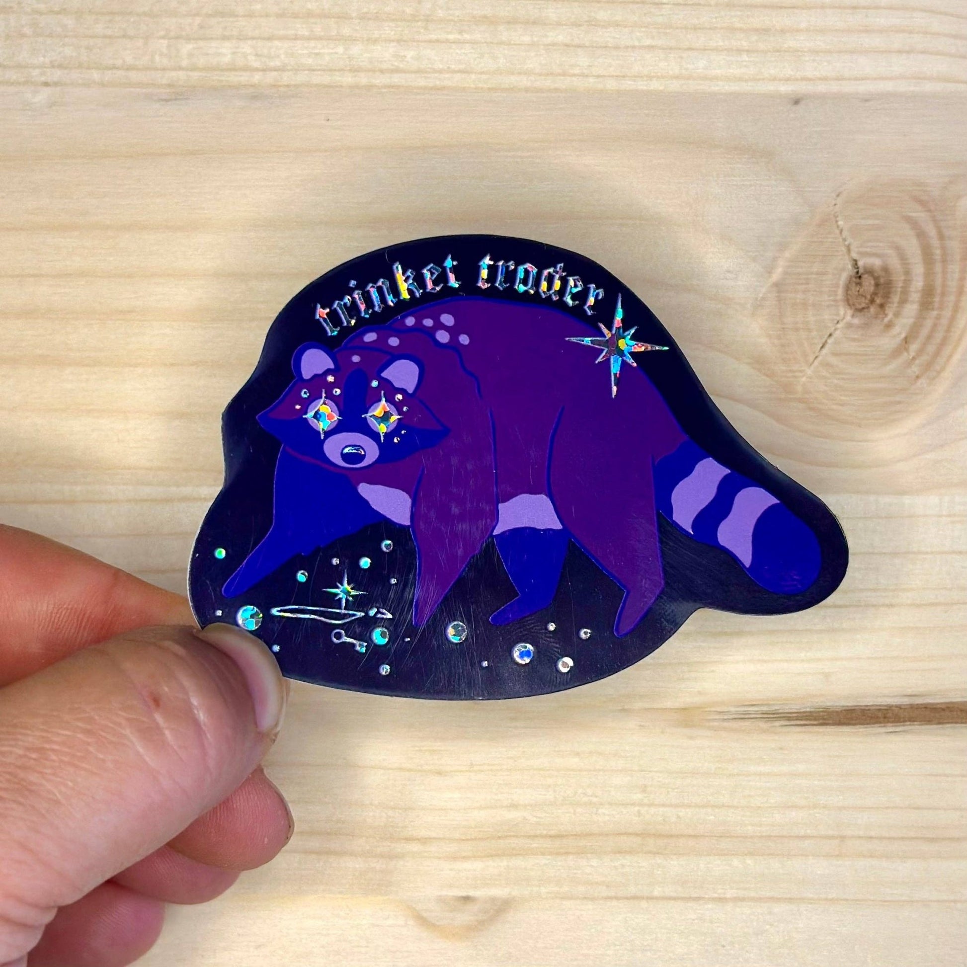 Trinket Trader Holographic Sticker - Odd Hare Goods - The Society for Unusual Books