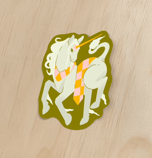 Unicorn Sticker - Odd Hare Goods - The Society for Unusual Books